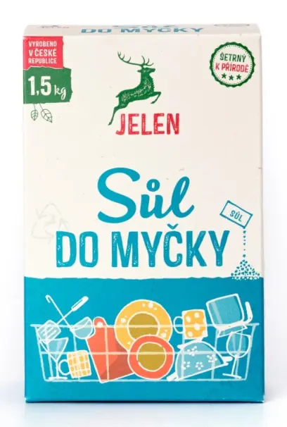 Sůl do myčky 1,5kg, Jelen