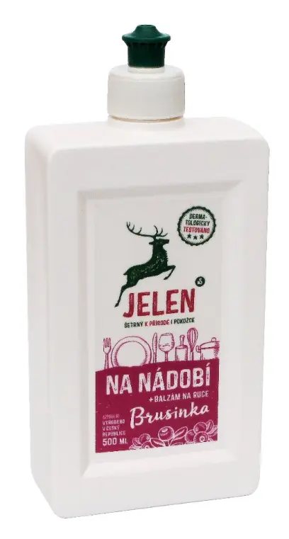 Prostředek na nádobí s výtažkem z brusinek 500ml, Jelen