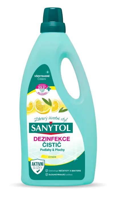 Dezinfekce čistič na podlahy citron a olivové lístky 1l, Sanytol#10752