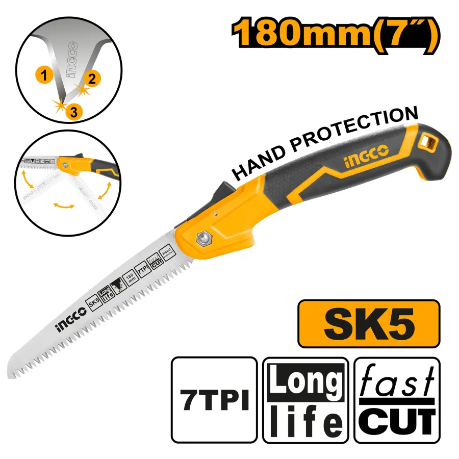 Pilka na dřevo prořezávací 180mm HFSW1808, Ingco#1147