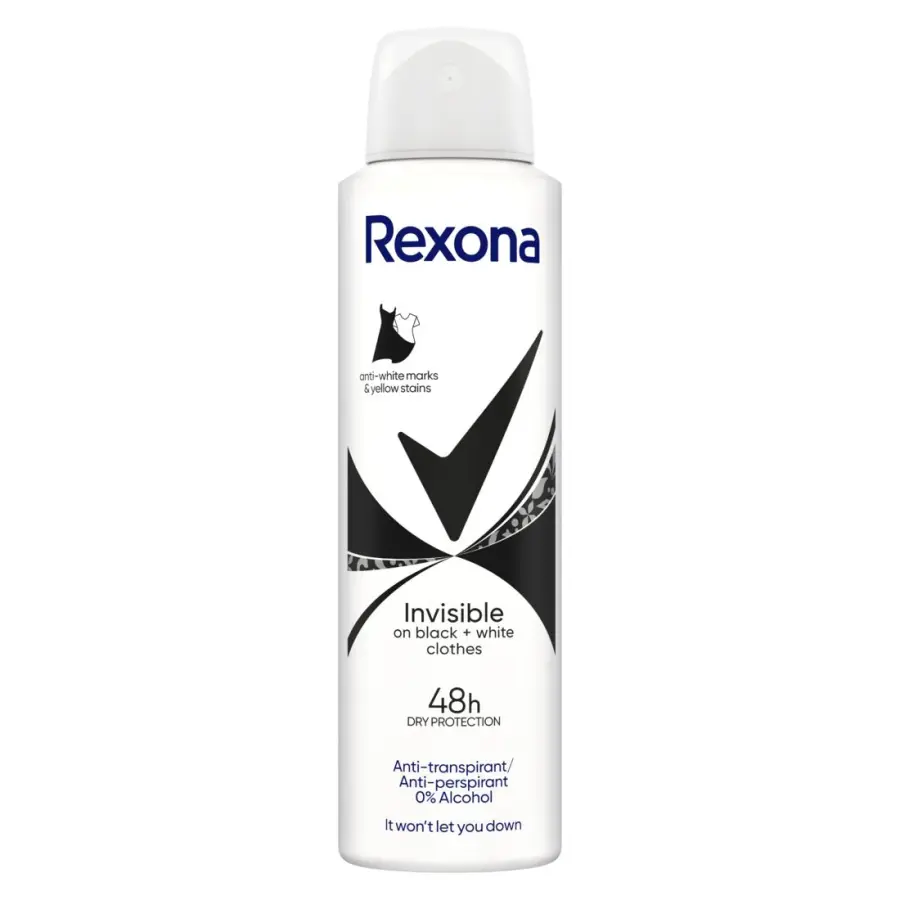 Antiperspirant sprej Invisible B&W Diamond 150ml, Rexona#11935