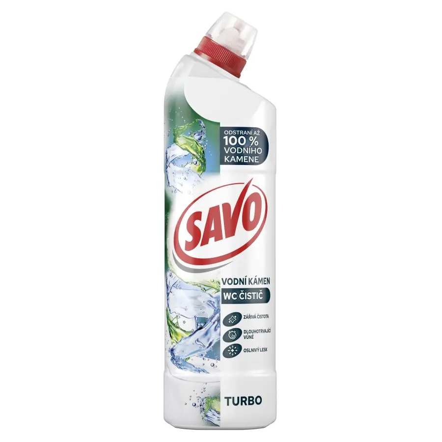 Gel na WC Turbo na vodní kámen 700ml, Savo#11942