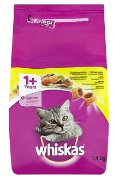 Granule pro kočky s kuřecím masem 1,4kg, Whiskas