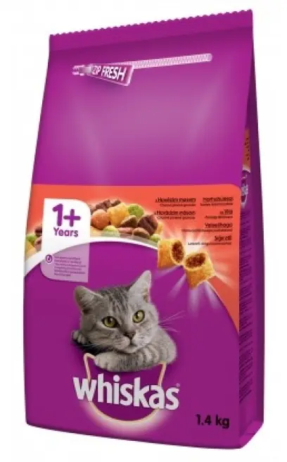 Granule pro kočky s hovězím masem 1,4kg, Whiskas