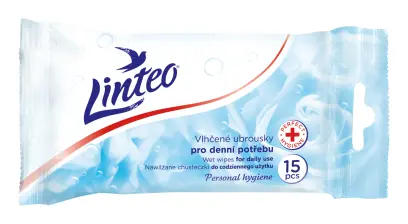 Ubrousky vlhčené 15ks, Linteo