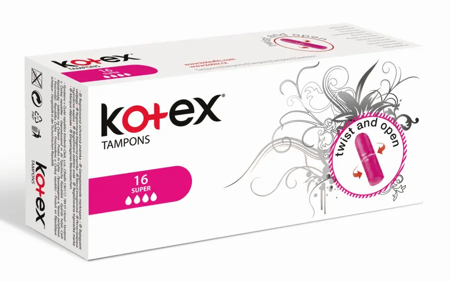 Tampony super 16ks, Kotex