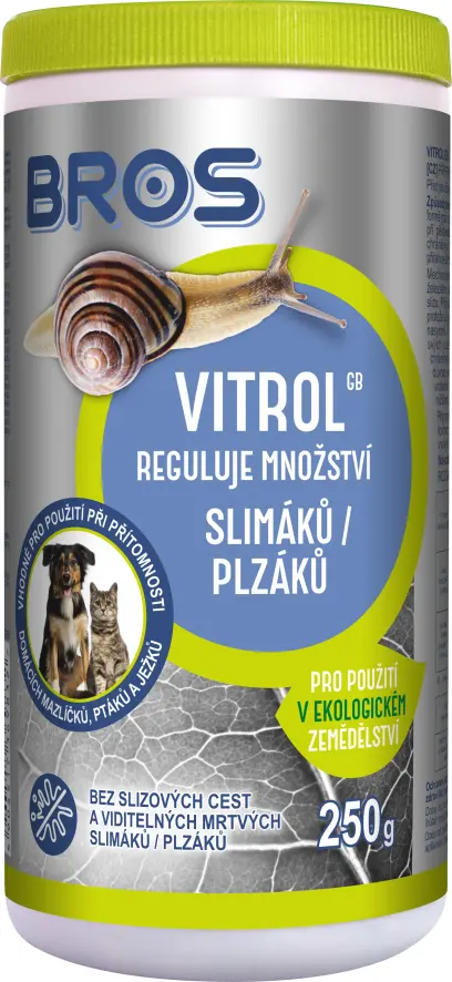 Přípravek proti slimákům/plzákům Vitrol 250g, Bros