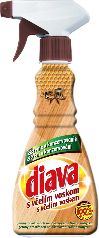 Prostředek na nábytek s včelím voskem 330ml, Diava