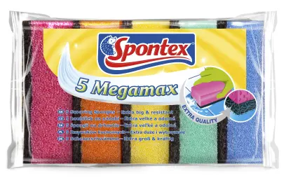 Houbička na nádobí MEGAMAX 5ks, Spontex#16123