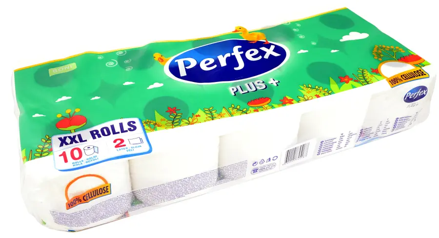 Papír toaletní XXL 2-vrstvý 10ks, Perfex plus#17353