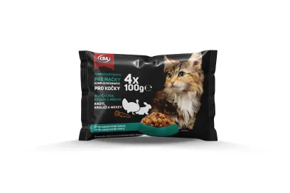 Kapsička pro kočky CAT mix 4x100g, CBA#17471