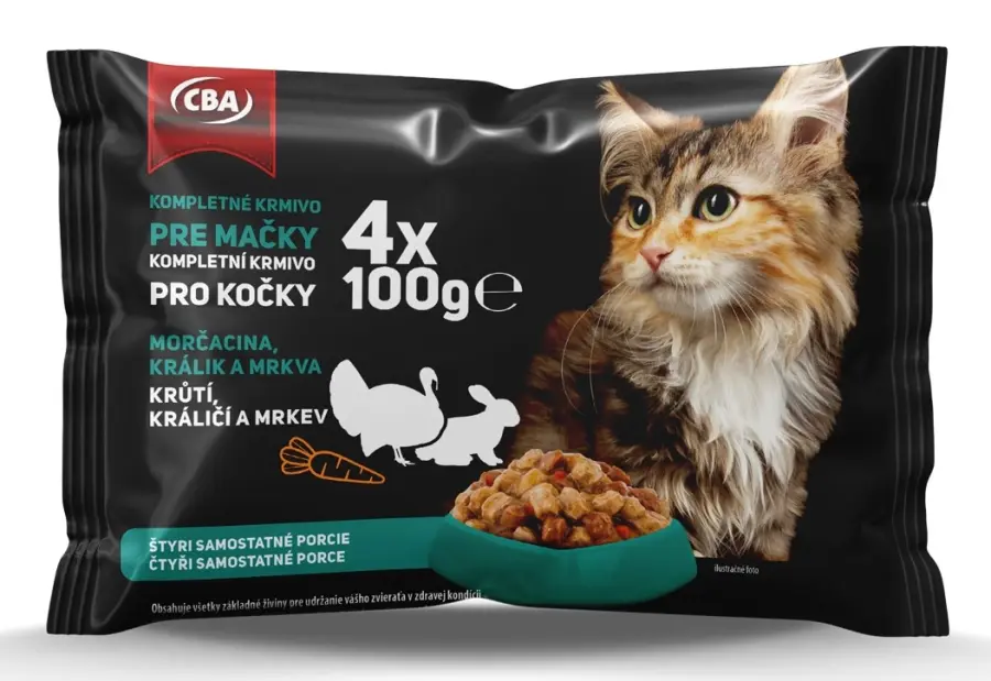 Kapsička pro kočky mix 4x100g, CBA#17471