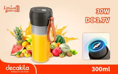 Mixér na smoothie přenosný 0,3l 30W šedý KMJB035G, Decakila#18722