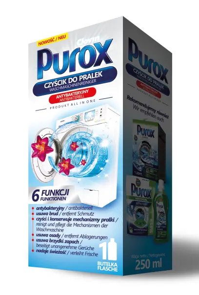 Čistič pračky 250ml, Purox#18748