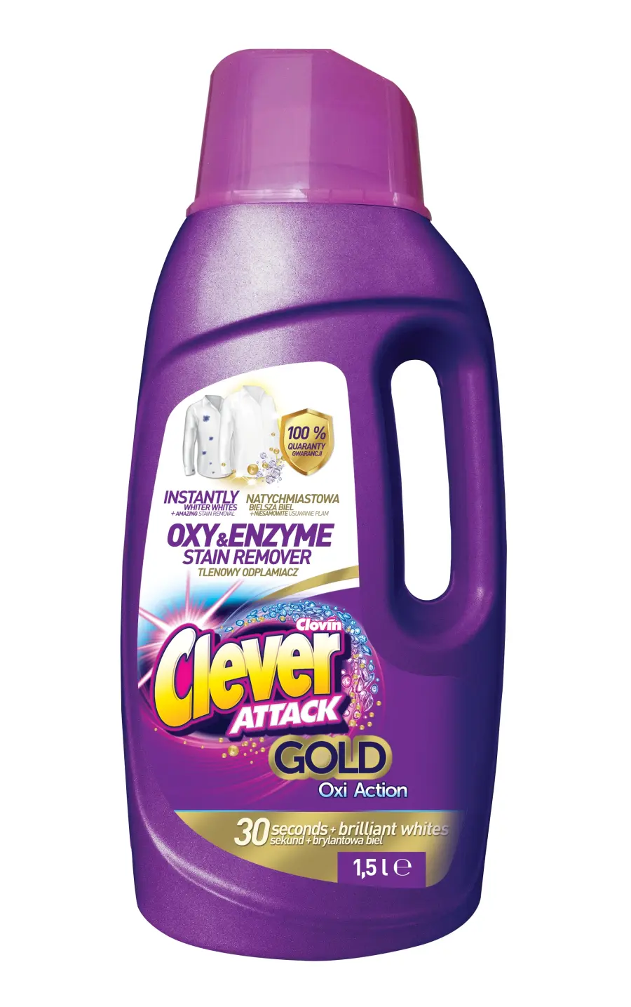 Odstraňovač skvrn Attack 1,5l, Clever#18749