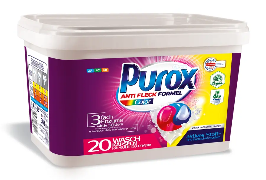 Kapsle na praní Color 20PD 360g, Purox#18755