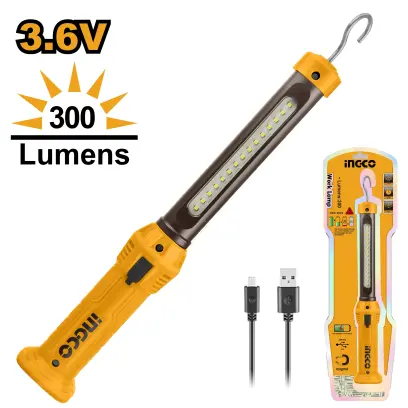 Svítilna pracovní bezdrátová, 3,6V, 300lm HWLI35261, Ingco#19972