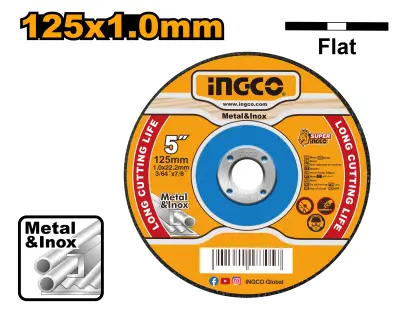 Kotouč řezný na kov 125x1,0mm MCD101251, Ingco#20070