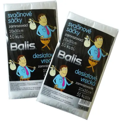 Sáček svačinový zamrazovací 20x30cm 50ks, Balis#21381