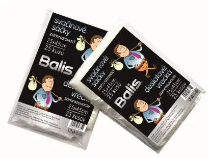 Sáček svačinový zamrazovací 250x450mm 25ks, Balis#21427