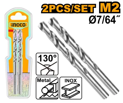 Vrták do kovu, sada 2ks, 3mm DBT11300302, Ingco#21568