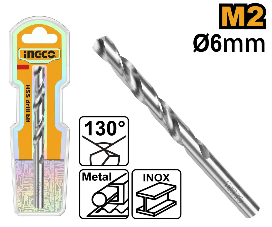 Vrták do kovu, 6mm DBT11300601, Ingco#21573