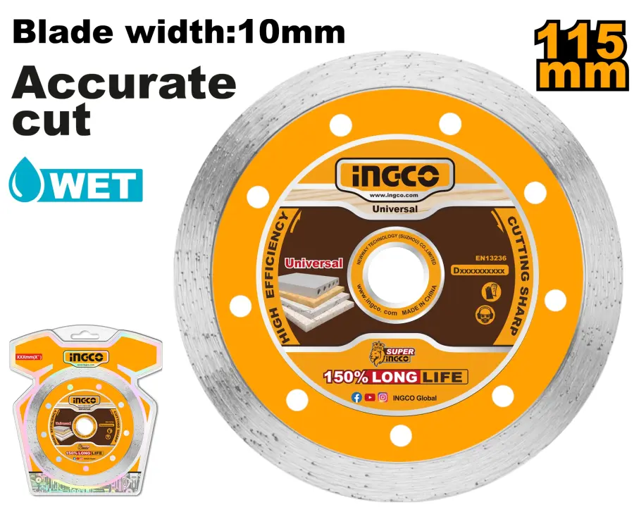 Kotouč řezný diamantový 115mm DMD021151, Ingco#21588