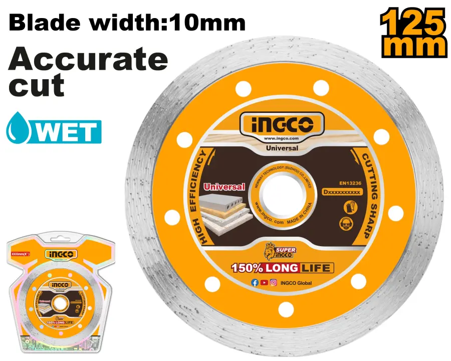 Kotouč řezný diamantový 125mm DMD021251, Ingco#21589