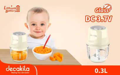 Sekáček MINI bezdrátový 0,3l 30W bílý KMMG008E, Decakila#21689