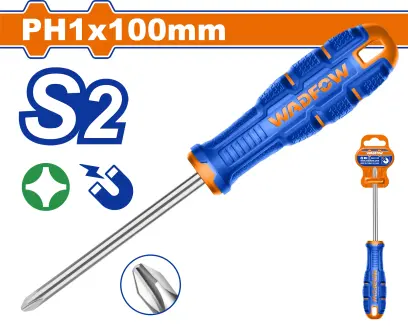 Šroubovák křížový 1x100mm WSDB214, Wadfow#23762