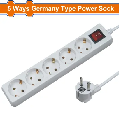 Kabel prodlužovací 5 zásuvek s vypínačem WEJ7305, Wadfow#23819