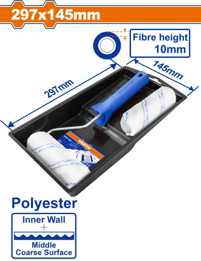 Váleček malířský sada 4v1 297x145mm WCB3H34, Wadfow#23821