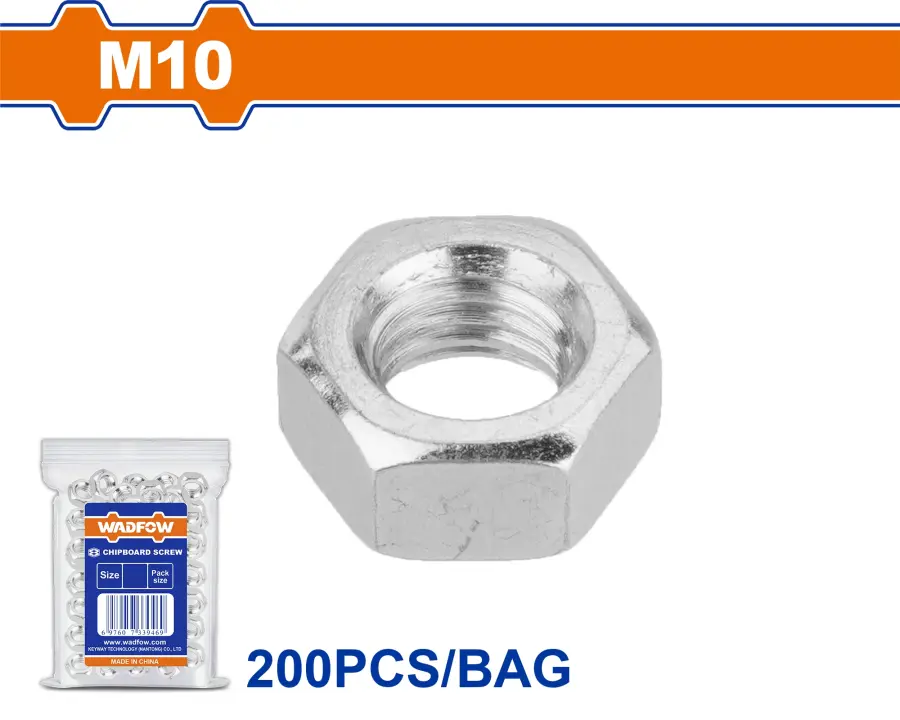 Matice šestihranná sada M10 WMV1931, Wadfow#23935