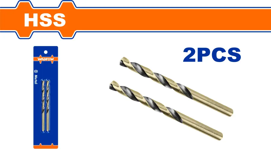 Vrták do kovu HSS, sada 2ks, 2 mm WTD1K02, Wadfow#23944