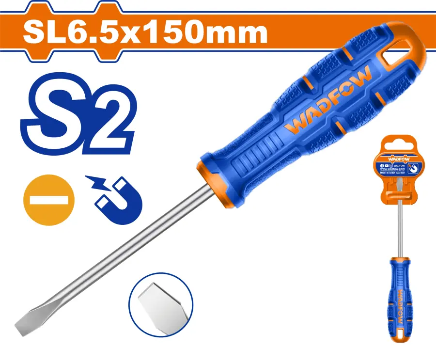 Šroubovák plochý 6,5x150mm WSDA266, Wadfow#23954