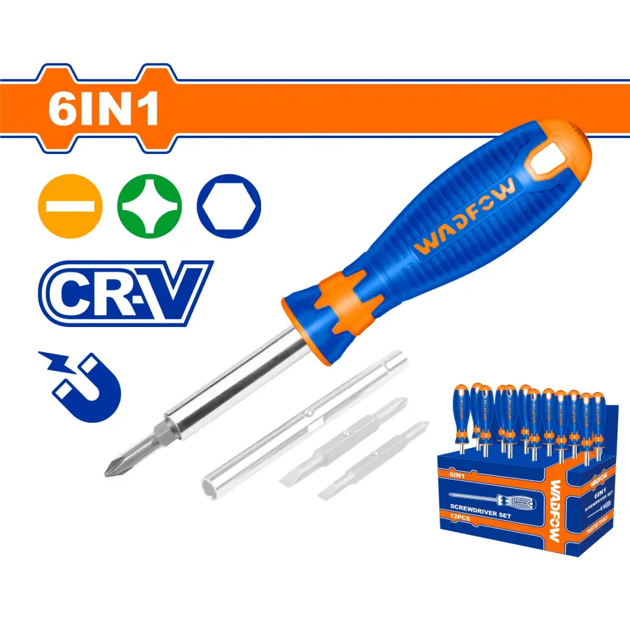 Šroubovák 6 v 1 WSS5506, Wadfow#23963