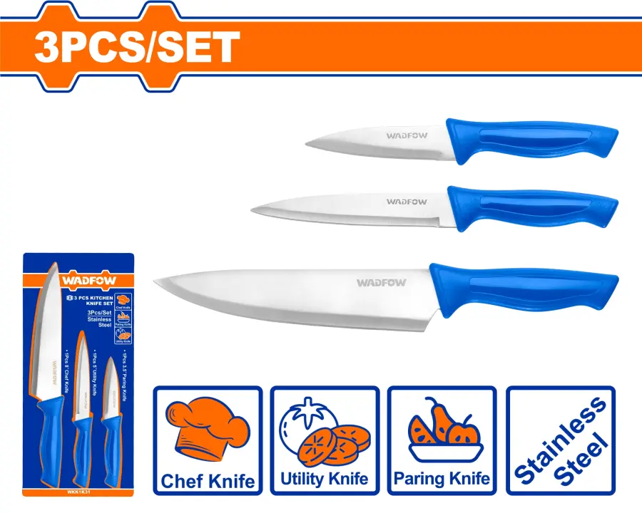 Nůž kuchyňský sada 3ks WKK1K31, Wadfow#23979