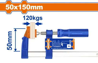 Svěrka F s plastovou rukojetí 50x150mm WCP2151, Wadfow#23984