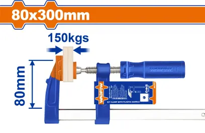 Svěrka F s plastovou rukojetí 80x300mm WCP2181, Wadfow#23986