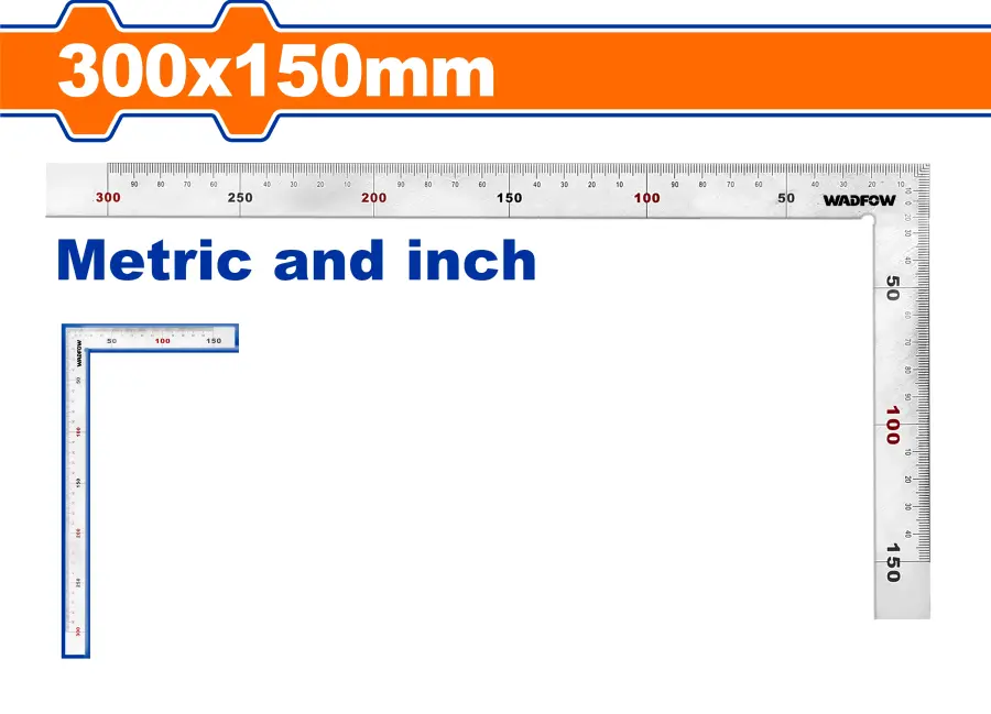 Úhelník tesařský 300x150 mm WSR4330, Wadfow#24038