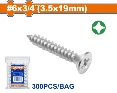 Vrut samořezný ZH 3.5x19mm, sada 300 ksWXSC913, Wadfow#24103