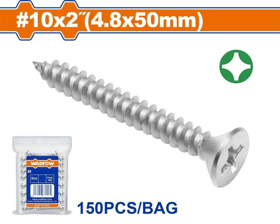 Vrut samořezný ZH 4.8x50mm, sada 150 ks WXSC947, Wadfow#24111