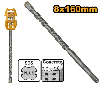 Vrták do zdiva SDS plus 8 x160mm DBH1210802, Ingco#25308