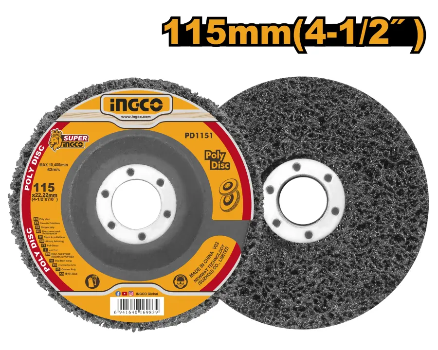 Kotouč brusný poly 115 mm PD1151, Ingco#25330