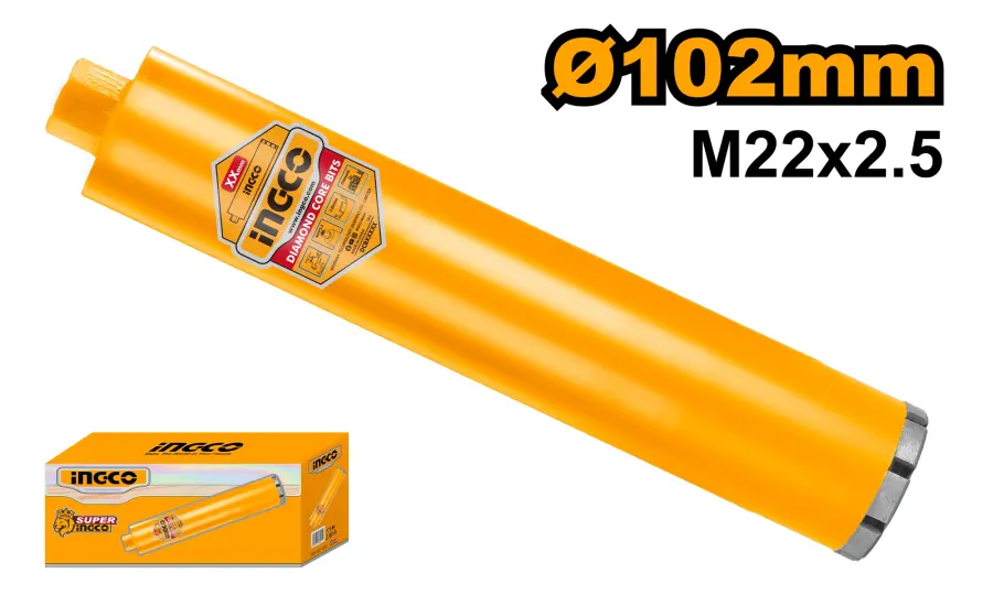 Korunka vykružovací diamantová 102mm DCB581028, Ingco#25617