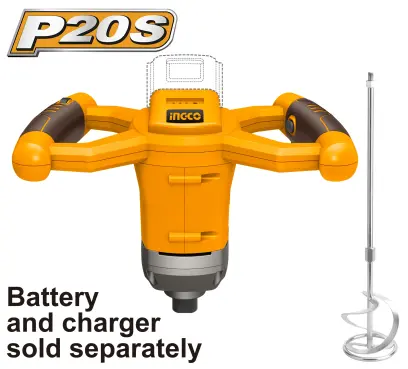 Mixér AKU, bez baterie a nabíječky MXLI2001, Ingco#25618