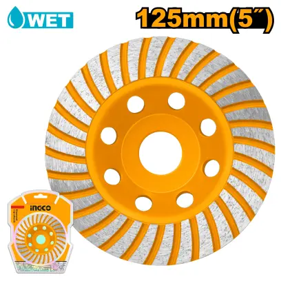 Kotouč diamantový, brusný mokré řezání 125mm CGW011251, Ingco#27024