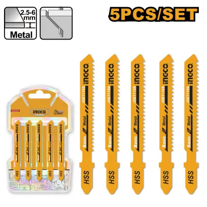 List pilový na kov do přímočaré pily sada 5ks JSBT118B, Ingco#27034