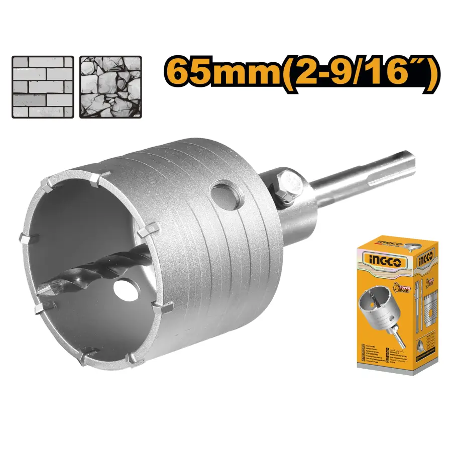 Vrták na děrování otvorů 65mm HCB0651, Ingco#27036