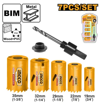 Korunka vykužovací pilová do kovu sada 7ks AKH0071, Ingco#27040